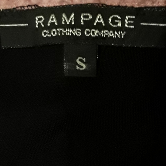 RAMPAGE SUPER PLUNGE NECKLINE BLACK DRESS - Picture 9 of 9